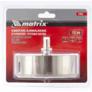 Сверло алмазное по керамограниту, 115 х 67 мм, трехгранный хвостовик Matrix, ( 726943 ) Сверло алмазное по керамограниту, 115 х 67 мм, трехгранный хвостовик Matrix, ( 726943 )