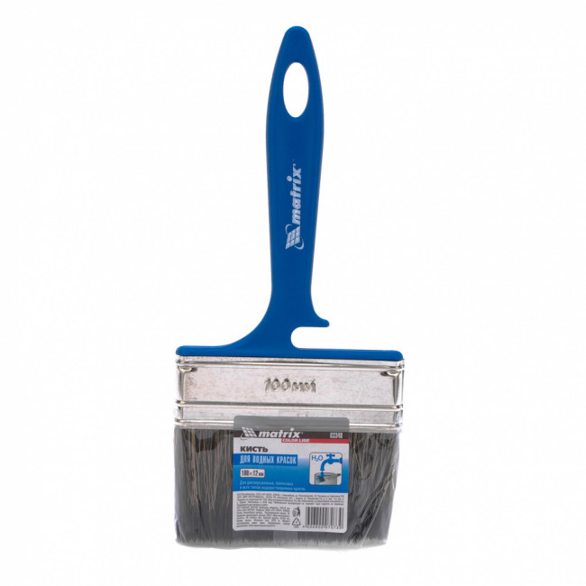 Кисть флейцевая "Водные краски" Color Line 100 x 12 мм пластик Matrix ( 83348 ) Кисть флейцевая "Водные краски" Color Line 100 x 12 мм пластик Matrix ( 83348 )