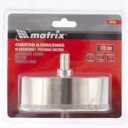 Сверло алмазное по керамограниту, 120 х 67 мм, трехгранный хвостовик Matrix, ( 726963 ) Сверло алмазное по керамограниту, 120 х 67 мм, трехгранный хвостовик Matrix, ( 726963 )