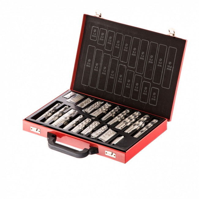 Набор сверл по металлу, 1-10 мм, 170 шт., HSS, в металлическом кейсе Matrix ( 723170 ) Набор сверл по металлу, 1-10 мм, 170 шт., HSS, в металлическом кейсе Matrix ( 723170 )