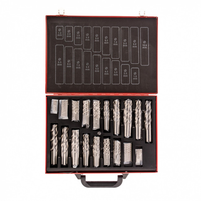 Набор сверл по металлу, 1-10 мм, 170 шт., HSS, в металлическом кейсе Matrix ( 723170 ) Набор сверл по металлу, 1-10 мм, 170 шт., HSS, в металлическом кейсе Matrix ( 723170 )