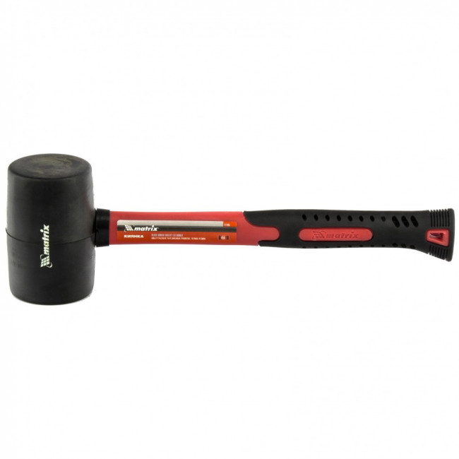 Киянка резиновая, 450 г, черная резина, фибергласовая рукоятка Matrix, ( 11185 ) Киянка резиновая, 450 г, черная резина, фибергласовая рукоятка Matrix, ( 11185 )