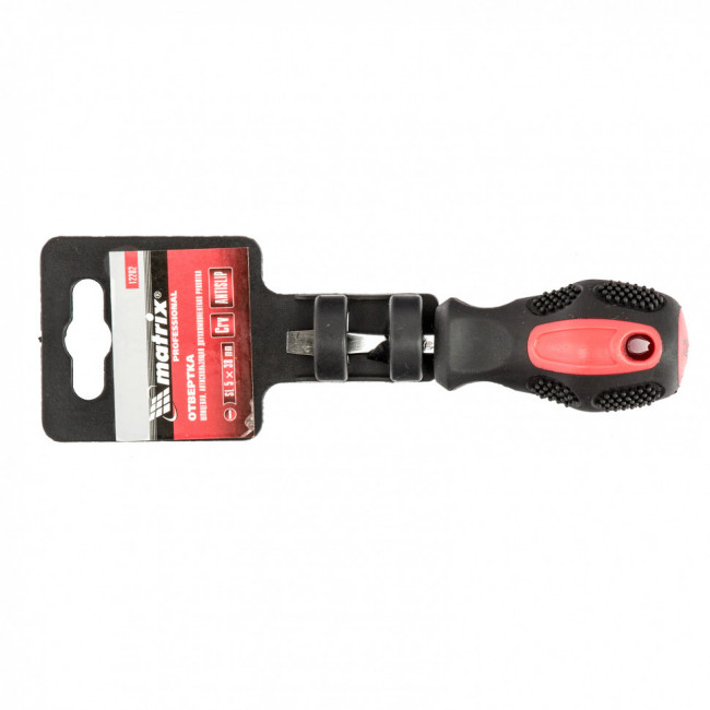 Отвертка Anti-Slip, SL5 х 38 мм, CrV, двухкомпонентная рукоятка Matrix, ( 12202 ) Отвертка Anti-Slip, SL5 х 38 мм, CrV, двухкомпонентная рукоятка Matrix, ( 12202 )