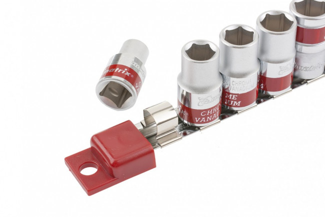 Набор торцевых головок 1/4, шестигранные, CrV, 10 шт, 4-13 мм Matrix, ( 13559 ) Набор торцевых головок 1/4, шестигранные, CrV, 10 шт, 4-13 мм Matrix, ( 13559 )