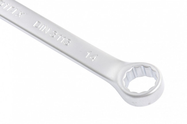 Ключ комбинированный, 14 мм, CrV, матовый хром Matrix, ( 15110 )