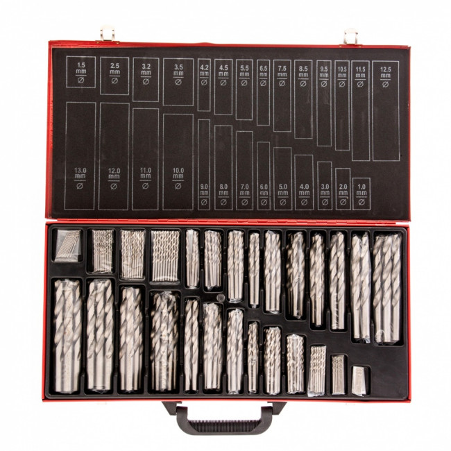 Набор сверл по металлу, 1-13 мм, 230 шт., HSS, в металлическом кейсе Matrix ( 723230 ) Набор сверл по металлу, 1-13 мм, 230 шт., HSS, в металлическом кейсе Matrix ( 723230 )