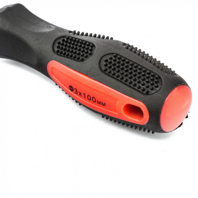 Отвертка Anti-Slip, SL3 х 100 мм, CrV, двухкомпонентная рукоятка Matrix, ( 12208 ) Отвертка Anti-Slip, SL3 х 100 мм, CrV, двухкомпонентная рукоятка Matrix, ( 12208 )