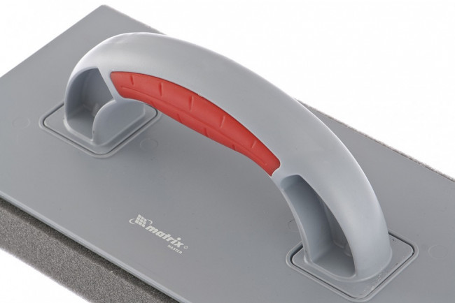 Терка пластмассовая, губчатое покрытие 30 мм, 270 x 130 мм, двухкомпонентная ручка Matrix, ( 86805 ) Терка пластмассовая, губчатое покрытие 30 мм, 270 x 130 мм, двухкомпонентная ручка Matrix, ( 86805 )