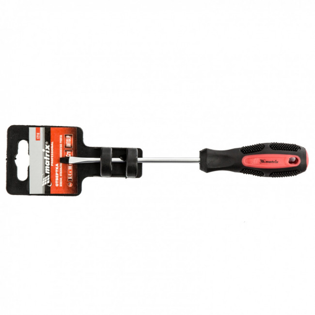 Отвертка Anti-Slip, SL4 х 100 мм, CrV, двухкомпонентная рукоятка Matrix, ( 12210 ) Отвертка Anti-Slip, SL4 х 100 мм, CrV, двухкомпонентная рукоятка Matrix, ( 12210 )