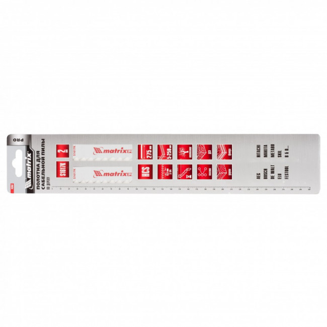 Полотна по дереву для сабельной пилы S1617K 275/8,5 мм, HCS, 2 шт, Pro Matrix, ( 782007 ) Полотна по дереву для сабельной пилы S1617K 275/8,5 мм, HCS, 2 шт, Pro Matrix, ( 782007 )