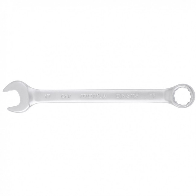 Ключ комбинированный, 17 мм, CrV, матовый хром Matrix, ( 15113 ) Ключ комбинированный, 17 мм, CrV, матовый хром Matrix, ( 15113 )