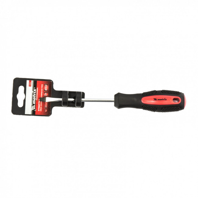 Отвертка Anti-Slip, SL5 х 100 мм, CrV, двухкомпонентная рукоятка Matrix, ( 12216 ) Отвертка Anti-Slip, SL5 х 100 мм, CrV, двухкомпонентная рукоятка Matrix, ( 12216 )