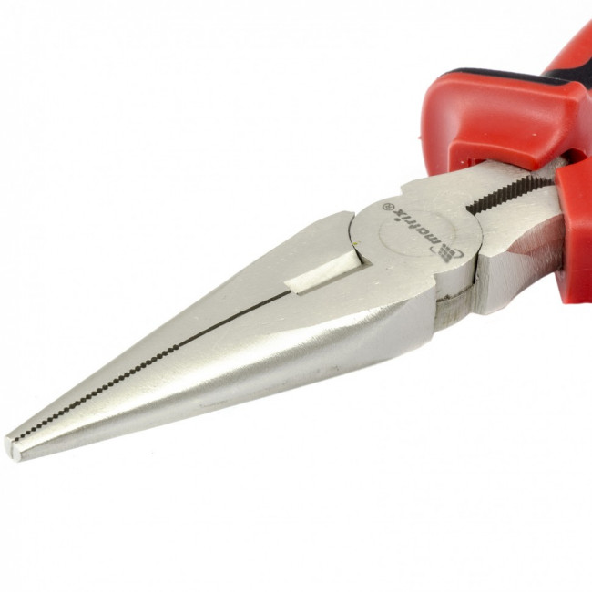 Длинногубцы прямые Nickel, 160 мм, никелированные, двухкомпонентные рукоятки Matrix, ( 17164 ) Длинногубцы прямые Nickel, 160 мм, никелированные, двухкомпонентные рукоятки Matrix, ( 17164 )