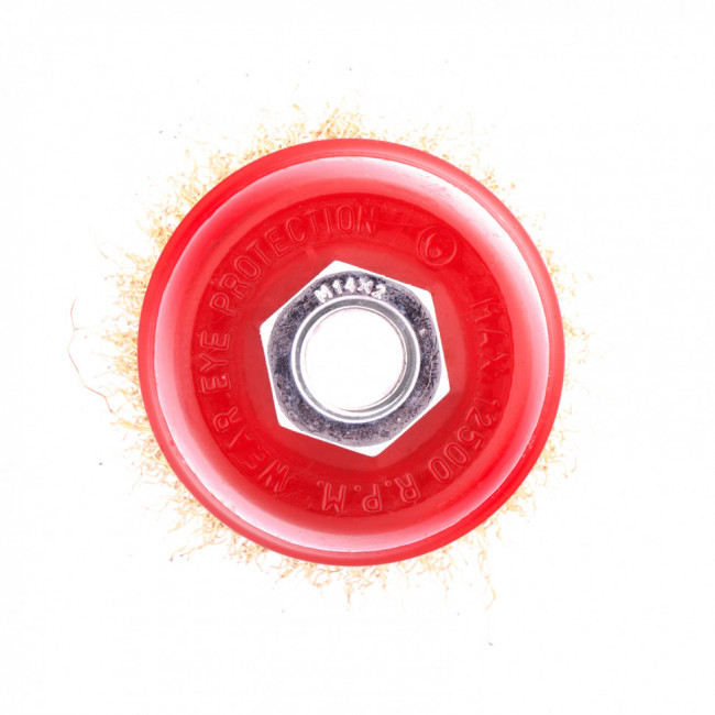 Щетка для УШМ, 65 мм, М14, "чашка", латунированная витая проволока Matrix, ( 74603 ) Щетка для УШМ, 65 мм, М14, "чашка", латунированная витая проволока Matrix, ( 74603 )