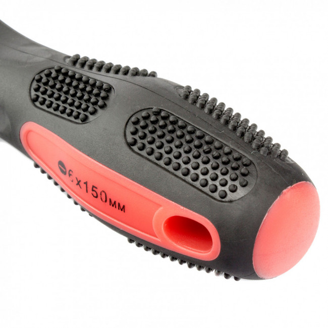 Отвертка Anti-Slip, SL6 х 150 мм, CrV, двухкомпонентная рукоятка Matrix, ( 12222 ) Отвертка Anti-Slip, SL6 х 150 мм, CrV, двухкомпонентная рукоятка Matrix, ( 12222 )