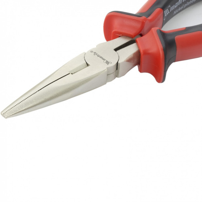 Длинногубцы прямые Nickel, 180 мм, никелированные, двухкомпонентные рукоятки Matrix, ( 17166 ) Длинногубцы прямые Nickel, 180 мм, никелированные, двухкомпонентные рукоятки Matrix, ( 17166 )