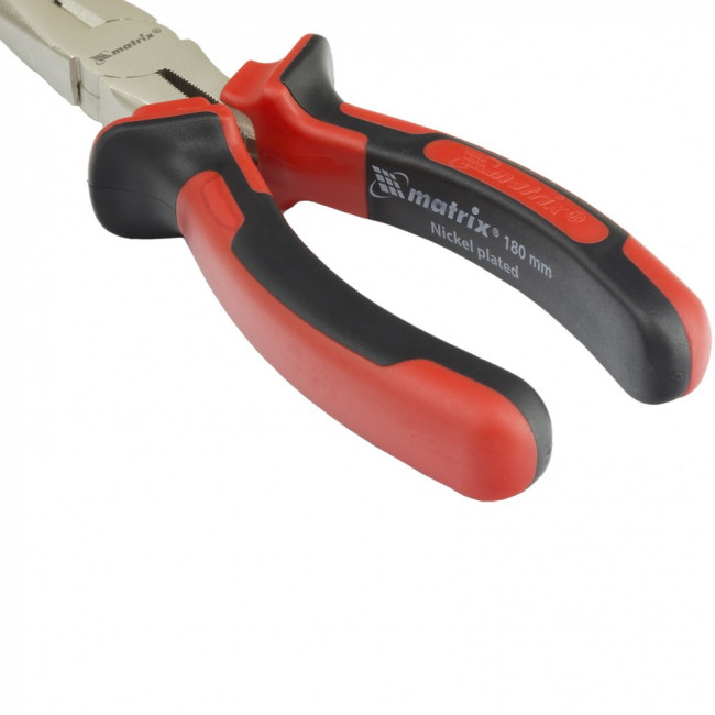 Длинногубцы прямые Nickel, 180 мм, никелированные, двухкомпонентные рукоятки Matrix, ( 17166 ) Длинногубцы прямые Nickel, 180 мм, никелированные, двухкомпонентные рукоятки Matrix, ( 17166 )