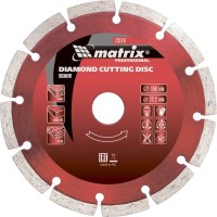 Диск алмазный, отрезной сегментный, 230 х 22,2 мм, сухая резка Matrix Professional, ( 73177 )