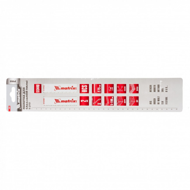 Полотна по дереву для сабельной пилы S1344D 275/4,3 мм, HCS, 2 шт, Pro Matrix, ( 782011 ) Полотна по дереву для сабельной пилы S1344D 275/4,3 мм, HCS, 2 шт, Pro Matrix, ( 782011 )