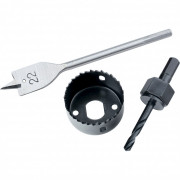 Набор для установки врезных замков, 22 мм х 54 мм, перовое сверло, кольцевая пила Matrix, ( 70494 ) Набор для установки врезных замков, 22 мм х 54 мм, перовое сверло, кольцевая пила Matrix, ( 70494 )