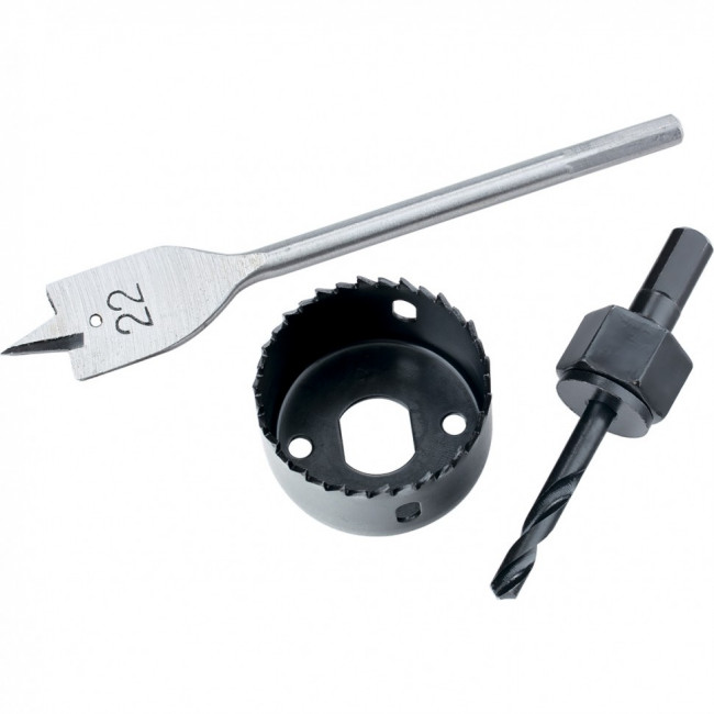 Набор для установки врезных замков, 22 мм х 54 мм, перовое сверло, кольцевая пила Matrix, ( 70494 ) Набор для установки врезных замков, 22 мм х 54 мм, перовое сверло, кольцевая пила Matrix, ( 70494 )