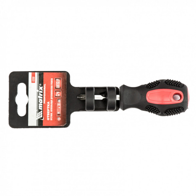 Отвертка Anti-Slip, PH1 х 38 мм, CrV, двухкомпонентная рукоятка Matrix, ( 12232 ) Отвертка Anti-Slip, PH1 х 38 мм, CrV, двухкомпонентная рукоятка Matrix, ( 12232 )