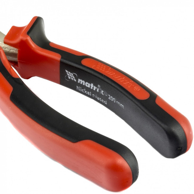 Длинногубцы прямые Nickel, 200 мм, никелированные, двухкомпонентные рукоятки Matrix, ( 17168 ) Длинногубцы прямые Nickel, 200 мм, никелированные, двухкомпонентные рукоятки Matrix, ( 17168 )