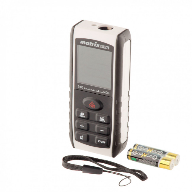 Лазерный дальномер LD-40, 40 м, с электронным угломером Matrix, ( 38015 ) Лазерный дальномер LD-40, 40 м, с электронным угломером Matrix, ( 38015 )