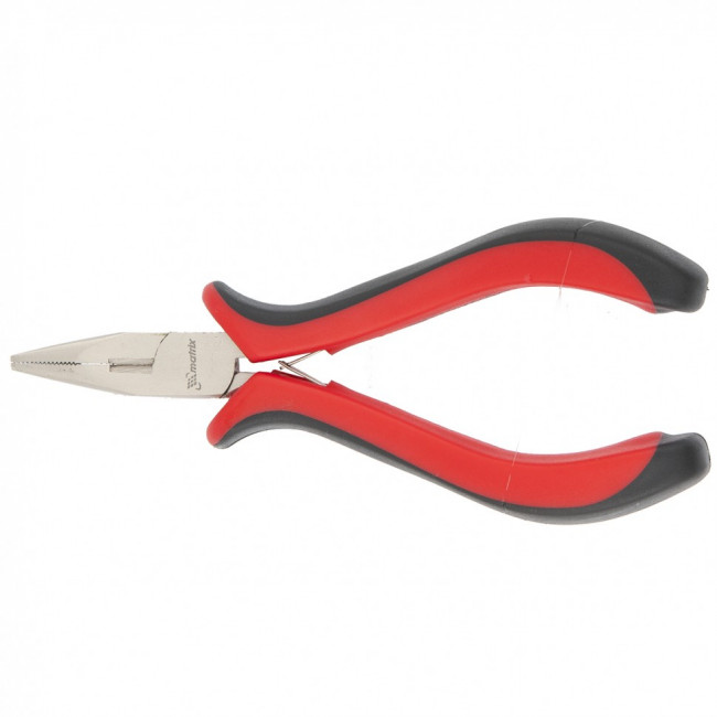 Длинногубцы прямые Mini, 130 мм, никелированные, авторазжим, двухкомпонентные рукоятки Matrix, ( 17810 ) Длинногубцы прямые Mini, 130 мм, никелированные, авторазжим, двухкомпонентные рукоятки Matrix, ( 17810 )