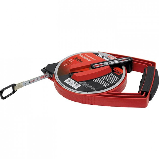 Рулетка геодезическая, 50 м х 12,5 мм, металлическая лента, закрытый корпус Matrix Master, ( 31226 ) Рулетка геодезическая, 50 м х 12,5 мм, металлическая лента, закрытый корпус Matrix Master, ( 31226 )