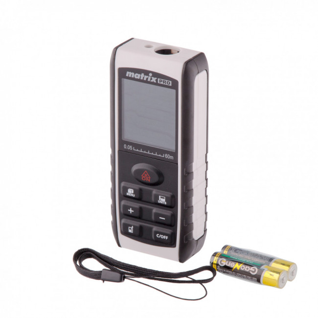 Лазерный дальномер LD-60, 60 м, с электронным угломером Matrix, ( 38016 ) Лазерный дальномер LD-60, 60 м, с электронным угломером Matrix, ( 38016 )