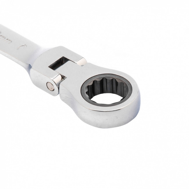 Ключ комбинированный трещоточный, 18 мм, CrV, шарнирный, зеркальный хром Matrix ( 14842 ) Ключ комбинированный трещоточный, 18 мм, CrV, шарнирный, зеркальный хром Matrix ( 14842 )