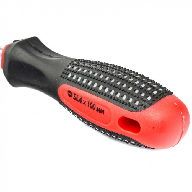 Отвертка Fusion, SL4 х 100 мм, CrV, трехкомпонентная рукоятка "Anti slip" Matrix, ( 11412 ) Отвертка Fusion, SL4 х 100 мм, CrV, трехкомпонентная рукоятка "Anti slip" Matrix, ( 11412 )