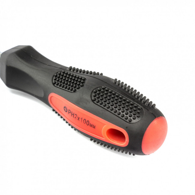 Отвертка Anti-Slip, PH2 х 100 мм, CrV, двухкомпонентная рукоятка Matrix, ( 12248 ) Отвертка Anti-Slip, PH2 х 100 мм, CrV, двухкомпонентная рукоятка Matrix, ( 12248 )