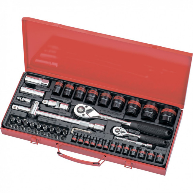 Набор слесарно-монтажный с квадратами 1/4, 1/2, 53 предмета Matrix Master, ( 13585 ) Набор слесарно-монтажный с квадратами 1/4, 1/2, 53 предмета Matrix Master, ( 13585 )