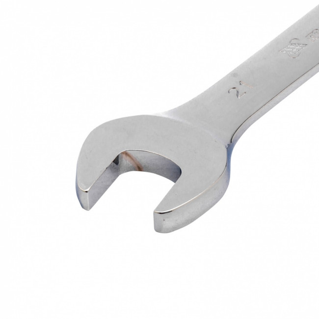 Ключ комбинированный трещоточный, 21 мм, CrV, шарнирный, зеркальный хром Matrix ( 14843 ) Ключ комбинированный трещоточный, 21 мм, CrV, шарнирный, зеркальный хром Matrix ( 14843 )