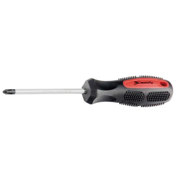 Отвертка Anti-Slip, PH3 х 150 мм, CrV, двухкомпонентная рукоятка Matrix, ( 12254 )