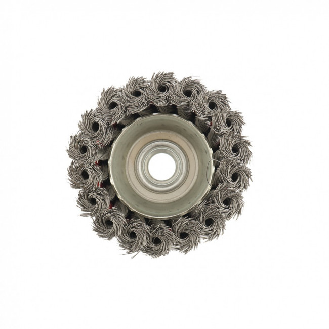 Щетка для УШМ, 75 мм, М14, "чашка", крученая проволока 0,35 мм Matrix, ( 74614 ) Щетка для УШМ, 75 мм, М14, "чашка", крученая проволока 0,35 мм Matrix, ( 74614 )