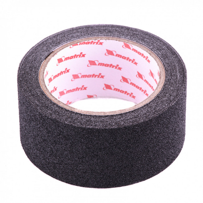 Лента клейкая противоскользящая, черная 50 мм x 5 м Matrix, ( 88707 )