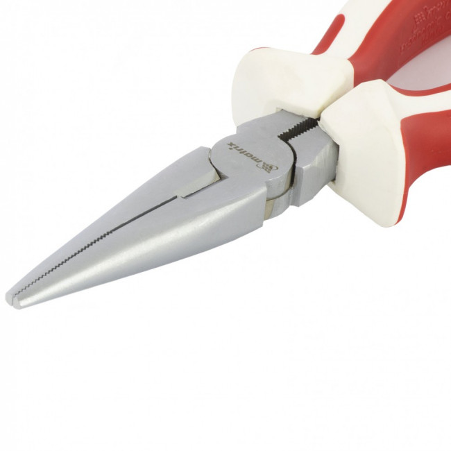 Длинногубцы прямые WHite Nickel, 160 мм, никелированные, трехкомпонентные рукоятки Matrix, ( 17188 ) Длинногубцы прямые WHite Nickel, 160 мм, никелированные, трехкомпонентные рукоятки Matrix, ( 17188 )