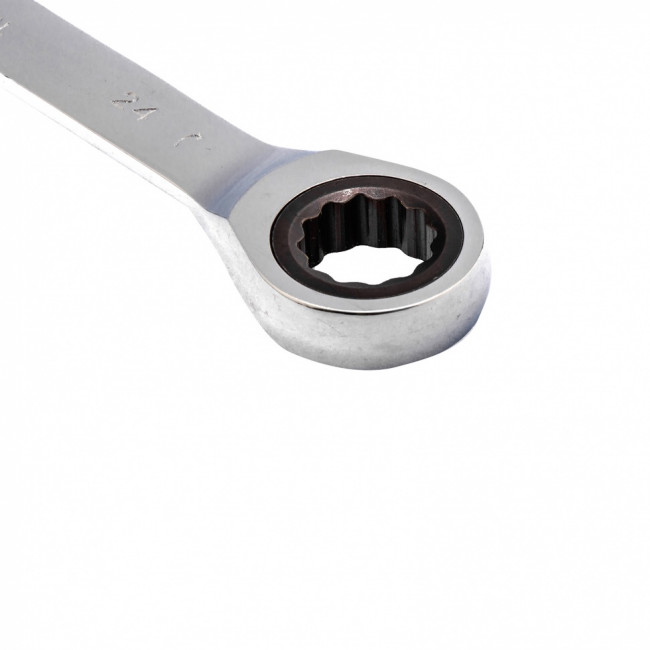 Ключ комбинированный трещоточный, 24 мм, CrV, зеркальный хром Matrix ( 14815 ) Ключ комбинированный трещоточный, 24 мм, CrV, зеркальный хром Matrix ( 14815 )