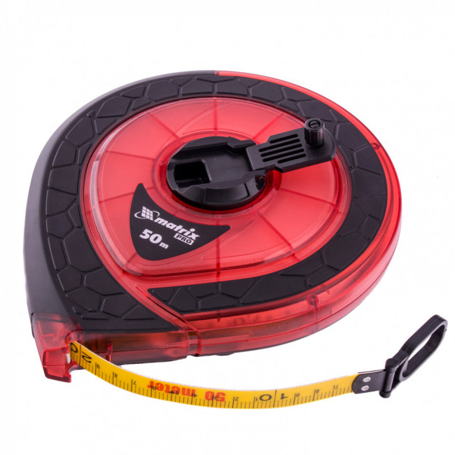 Рулетка геодезическая 50 м х 15 мм, закрытый корпус, фибергласовая лента, двусторонняя шкала, Pro Matrix, ( 31272 ) Рулетка геодезическая 50 м х 15 мм, закрытый корпус, фибергласовая лента, двусторонняя шкала, Pro Matrix, ( 31272 )