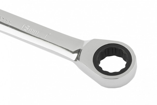 Ключ комбинированный трещоточный, 19 мм, CrV, зеркальный хром Matrix Professional, ( 14812 ) Ключ комбинированный трещоточный, 19 мм, CrV, зеркальный хром Matrix Professional, ( 14812 )