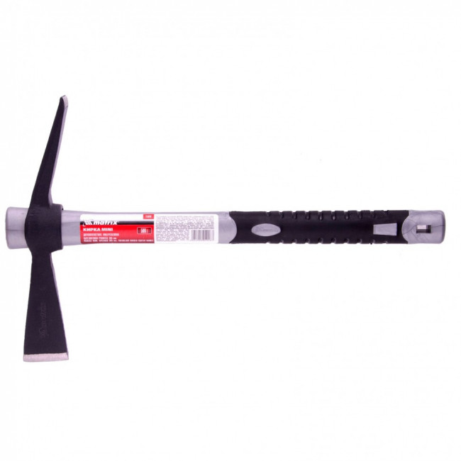 Кирка MINI, двухплоскостная, 500 г, фибергласовая обрезиненная рукоятка 385 мм Matrix, ( 21826 ) Кирка MINI, двухплоскостная, 500 г, фибергласовая обрезиненная рукоятка 385 мм Matrix, ( 21826 )