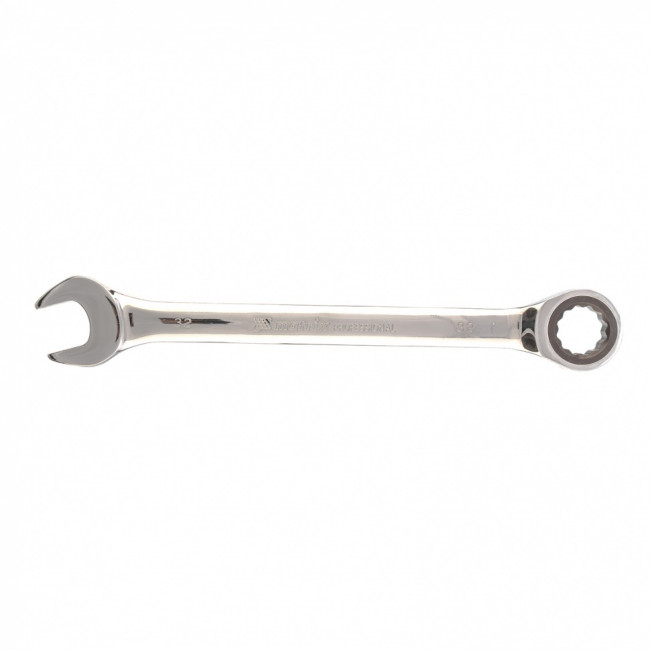 Ключ комбинированный трещоточный, 32 мм, CrV, зеркальный хром Matrix ( 14818 ) Ключ комбинированный трещоточный, 32 мм, CrV, зеркальный хром Matrix ( 14818 )