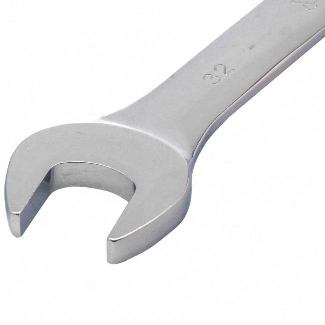 Ключ комбинированный трещоточный, 32 мм, CrV, зеркальный хром Matrix ( 14818 ) Ключ комбинированный трещоточный, 32 мм, CrV, зеркальный хром Matrix ( 14818 )