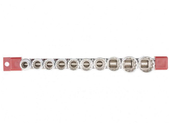 Набор универсальных торцевых головок 1/2, SpLine, CrV, 10 шт, 10-22 мм Matrix, ( 13597 ) Набор универсальных торцевых головок 1/2, SpLine, CrV, 10 шт, 10-22 мм Matrix, ( 13597 )