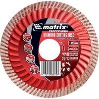 Диск алмазный, отрезной Turbo Extra, 150 х 22,2 мм, сухая резка Matrix Professional, ( 73195 )